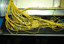 The front plate cabling